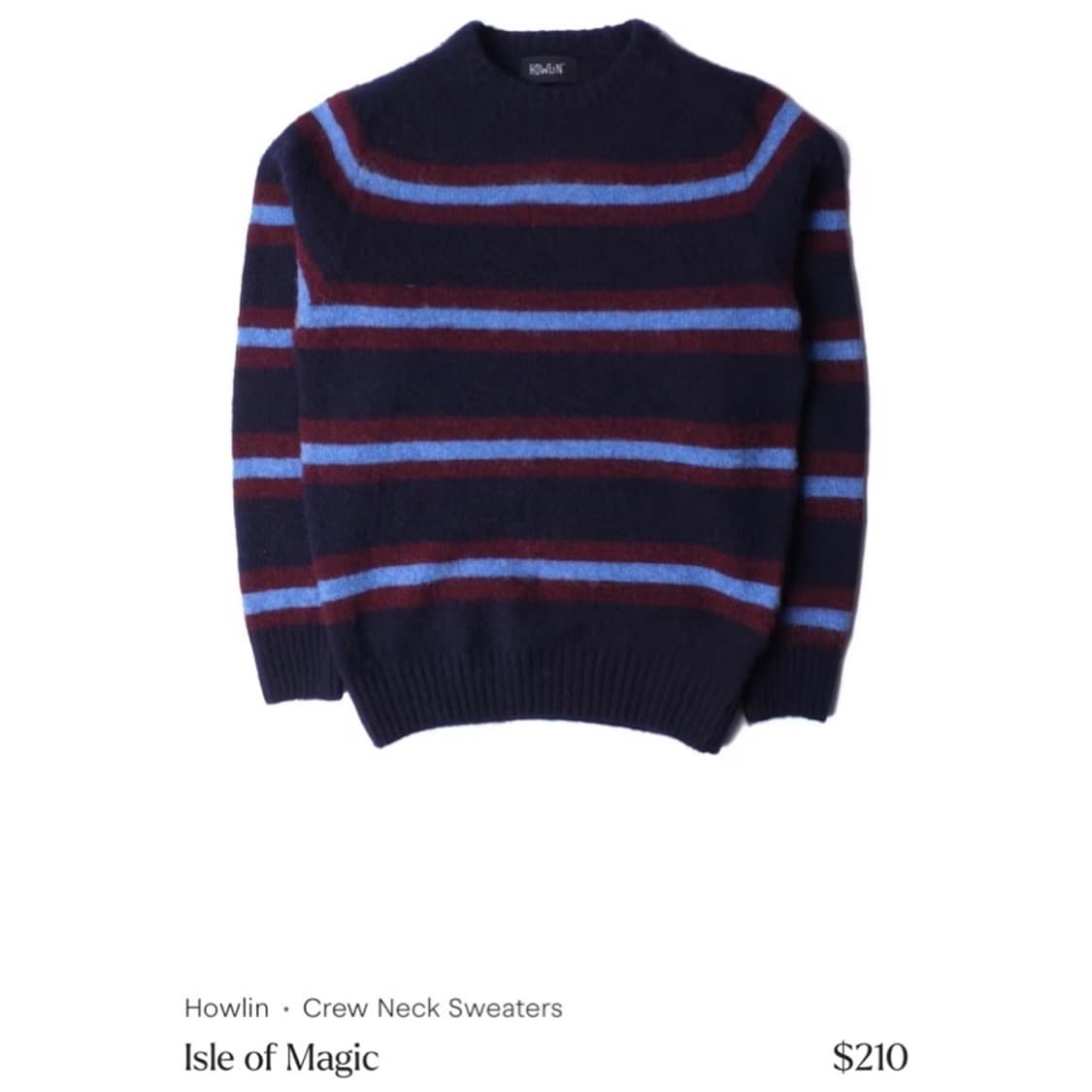 하울린 쉐기독 스트라이프 니트 상품이미지2