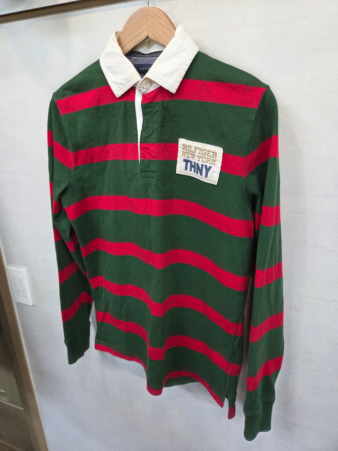 타미힐피거 빈티지핏 럭비 카라긴팔 s 상품이미지6