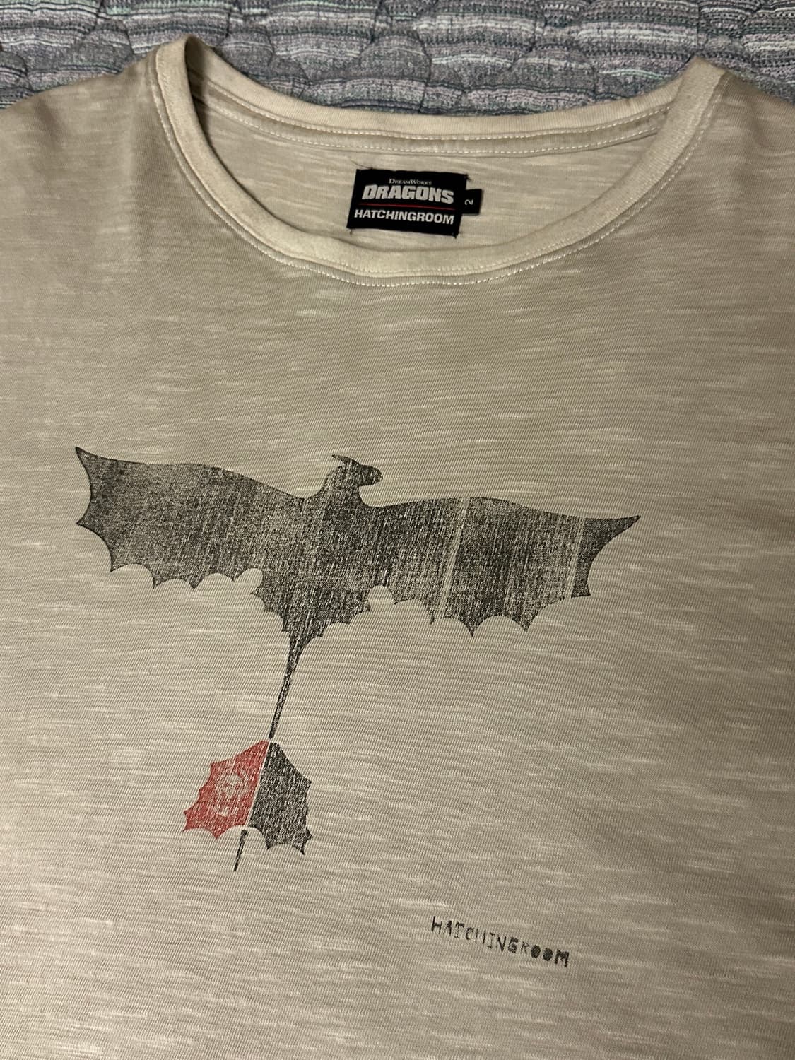 해칭룸 Toothless Slub Tee Grey 상품이미지2