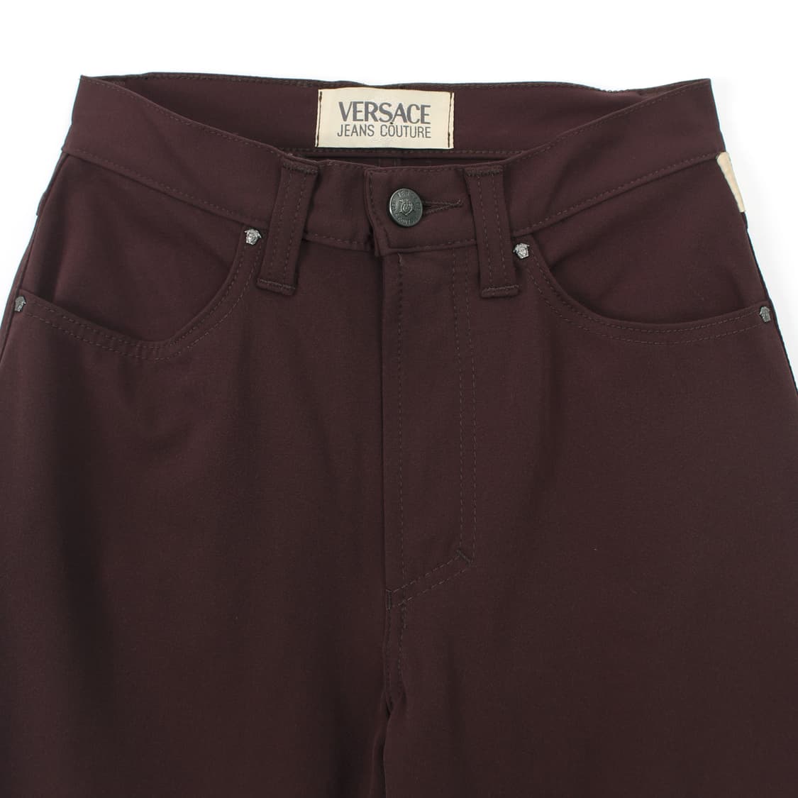 베르사체 VERSACE 빈티지 버건디 브라운 팬츠 상품이미지3