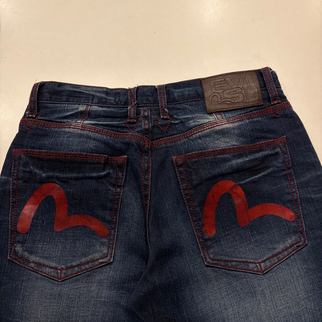 [32] 12FW 에비수 백로고 EVISU 데님 청바지 팬츠 D977 상품이미지3