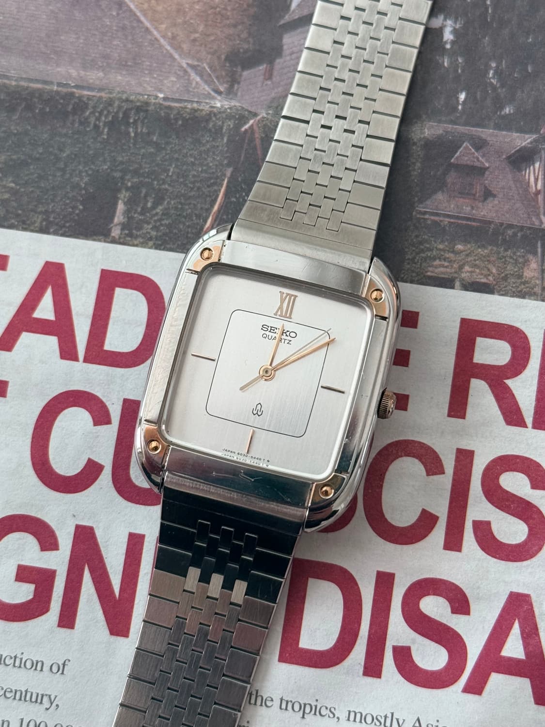 Seiko 세이코 쿼츠 스퀘어 상품이미지1