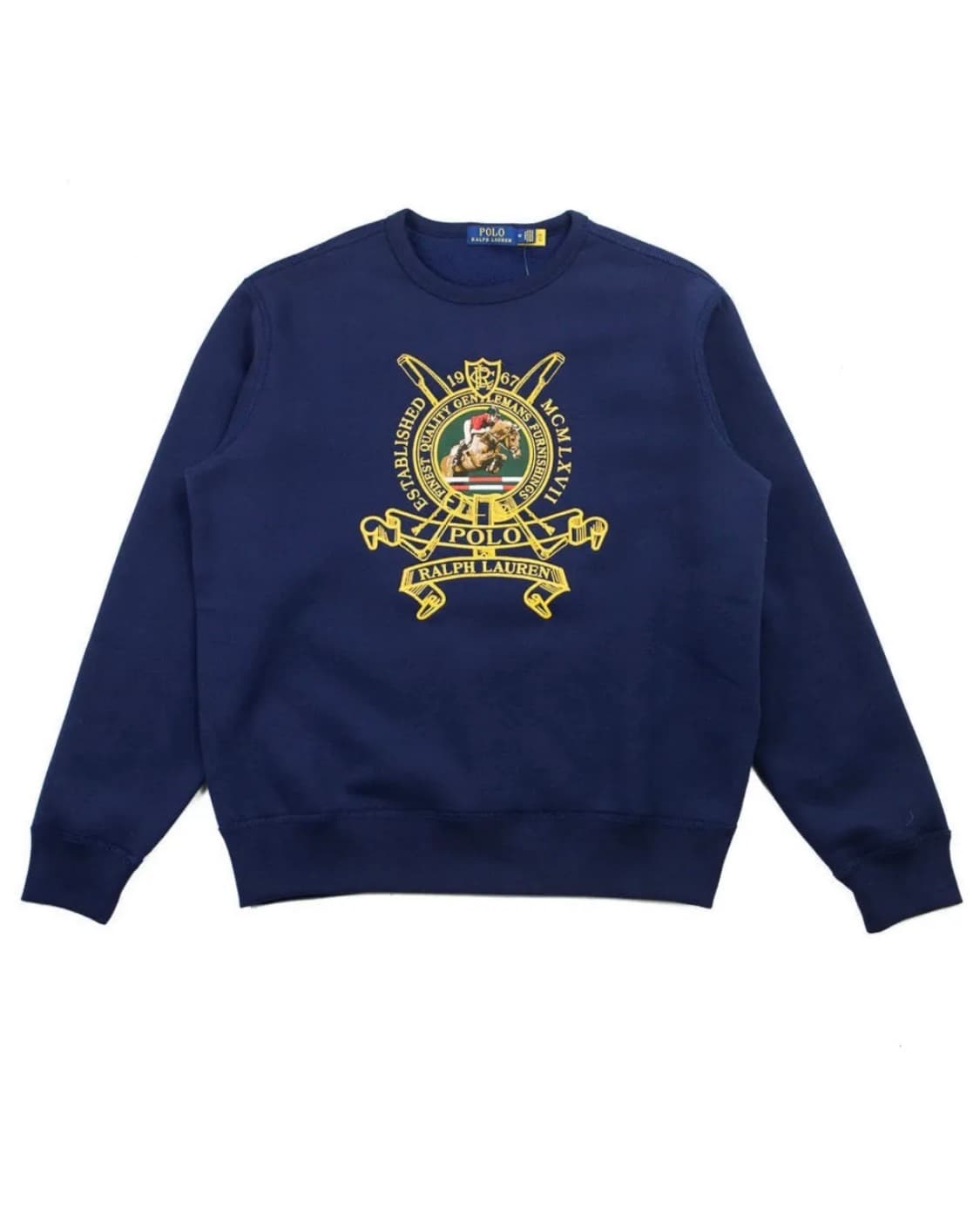 폴로 랄프로렌 크레센트 금장자수 스웻셔츠 XXL 상품이미지1