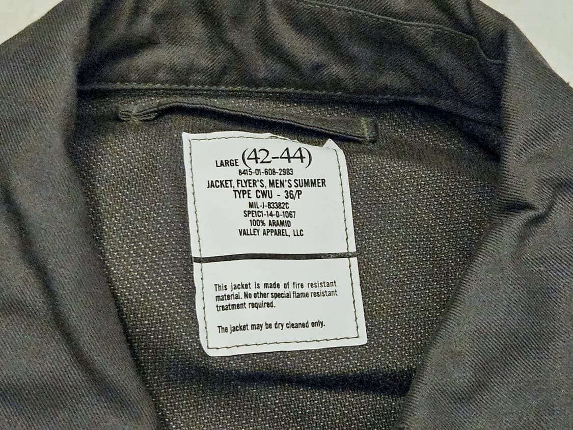 CWU-36/P 플라이트 자켓 데드스탁급 42-44 상품이미지3