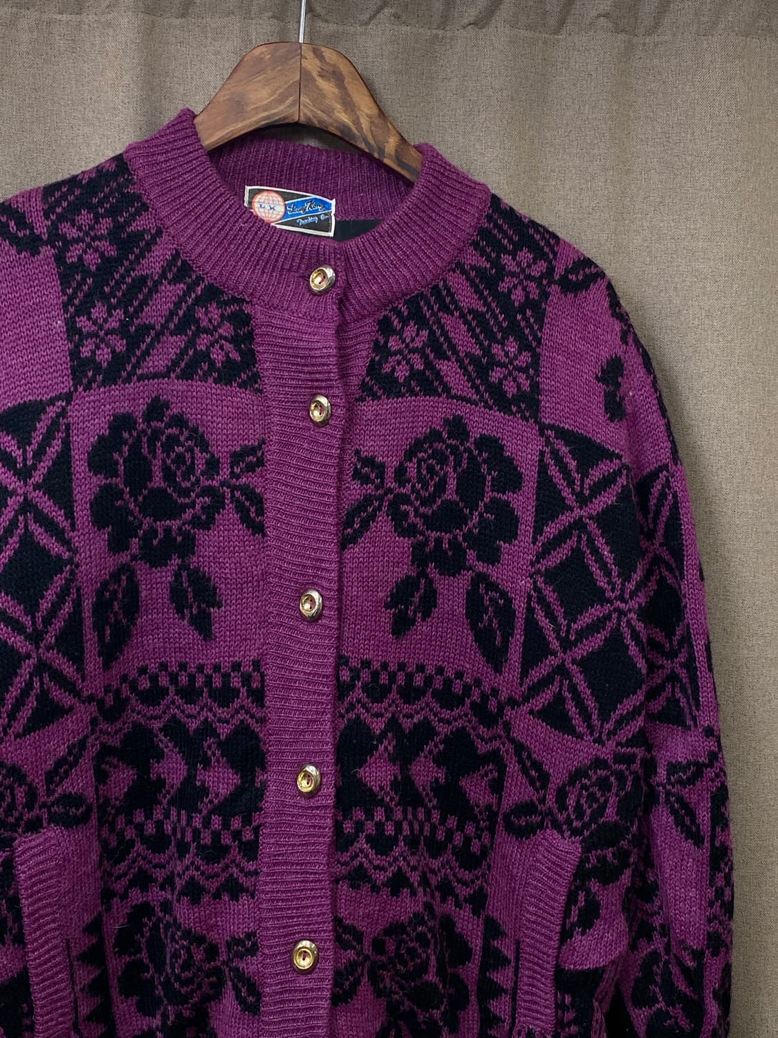 빈티지 헤비 니트 가디건 자켓 상품이미지2