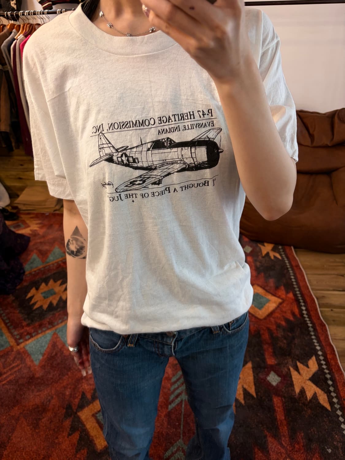 80s P-47 Heritage Commission USAF 싱글스티치 상품이미지2
