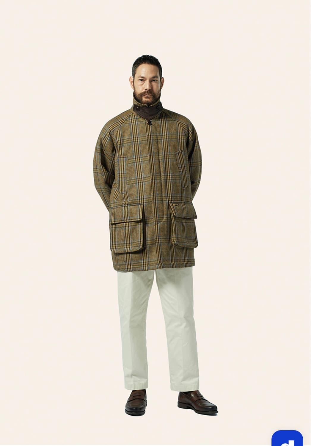 바스통 186 브라운 체크 상품이미지9