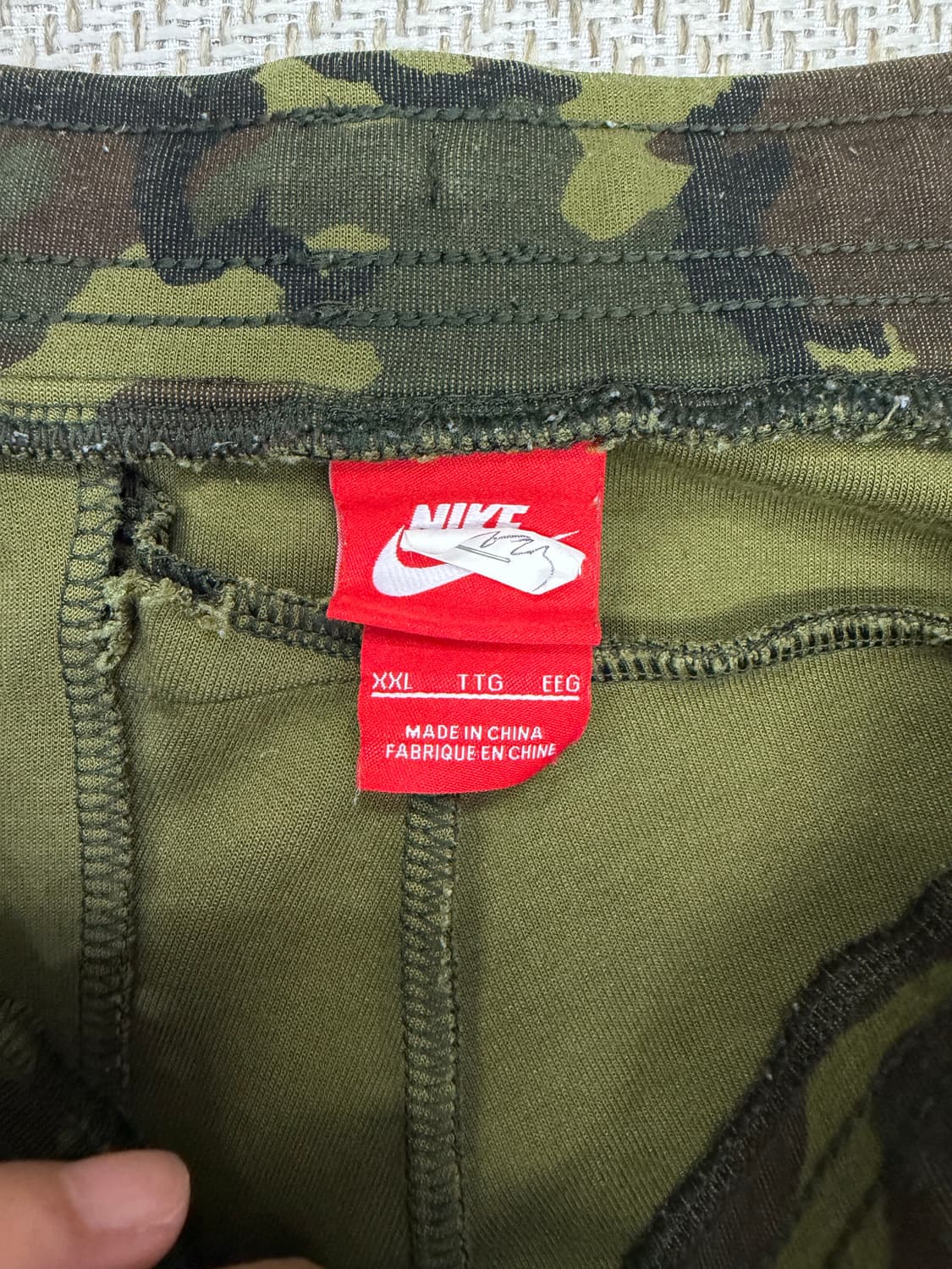 정품) 나이키 테크팩 카모플라쥬 바지 XXL 상품이미지5