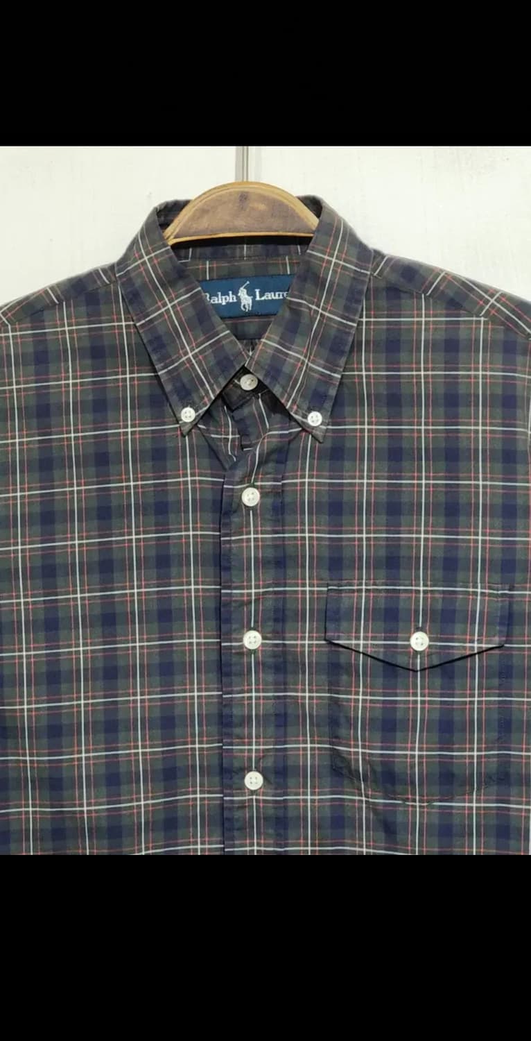 (S) 랄프로렌 폴로 셔츠 체크 남방 캐주얼  상품이미지2