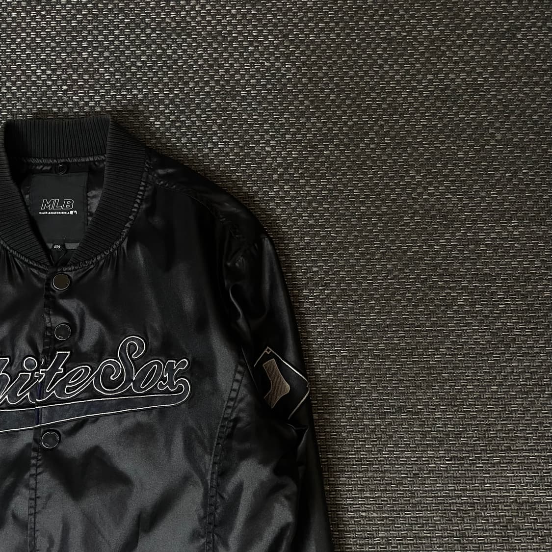 MLB 블랙 바시티 자켓 100 상품이미지3