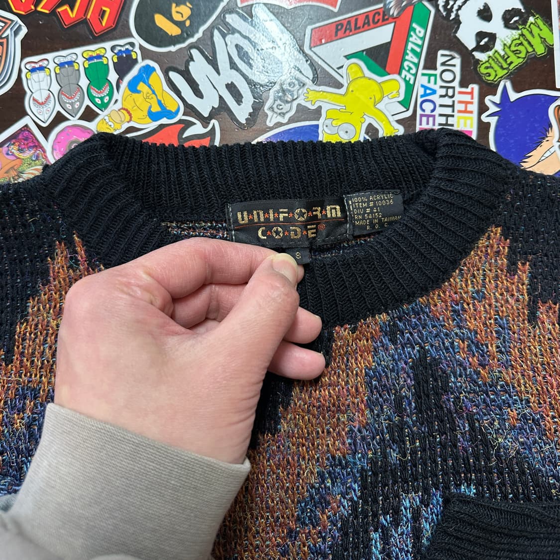 90s 빈티지 아크릴 니트 스웨터 S(M) 상품이미지5