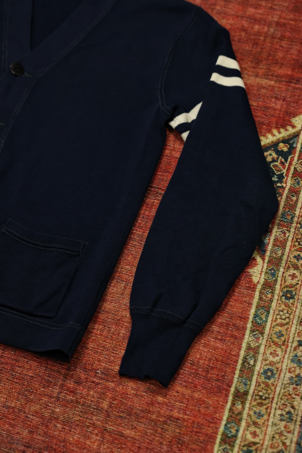 폴로 네이비 프레피 가디건 판매 상품이미지4