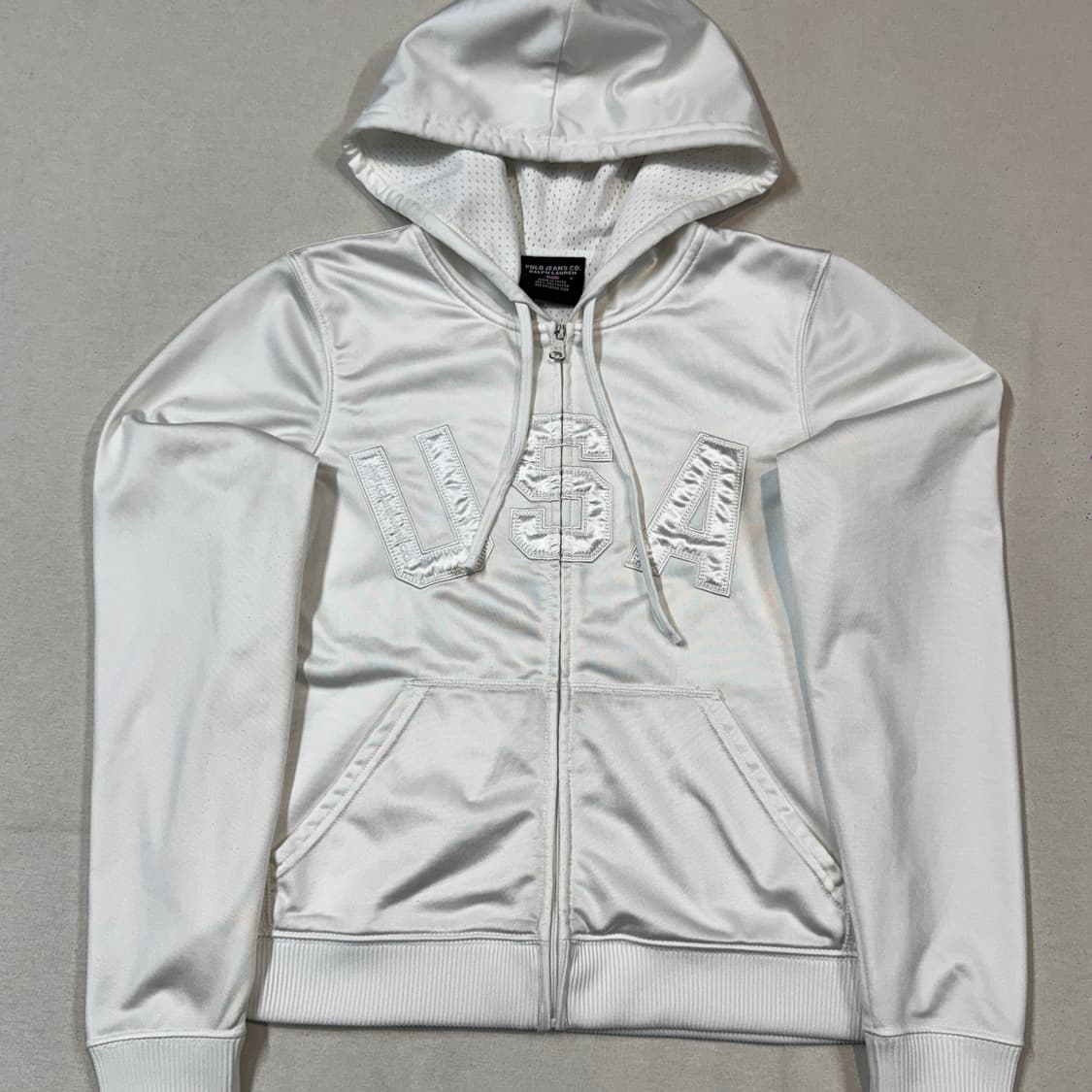 S) 폴로 랄프로렌 진스 하이틴 화이트 후드 집업 져지 상품이미지2