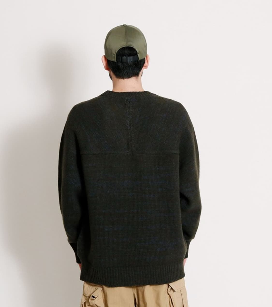 나나미카 22FW 오버사이즈 니트 (사이즈 100, 카키) 상품이미지5