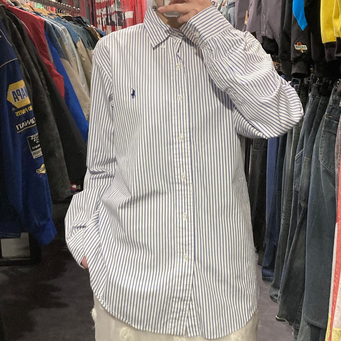 [IM] 폴로 랄프로렌 긴팔 셔츠 블루 상품이미지3