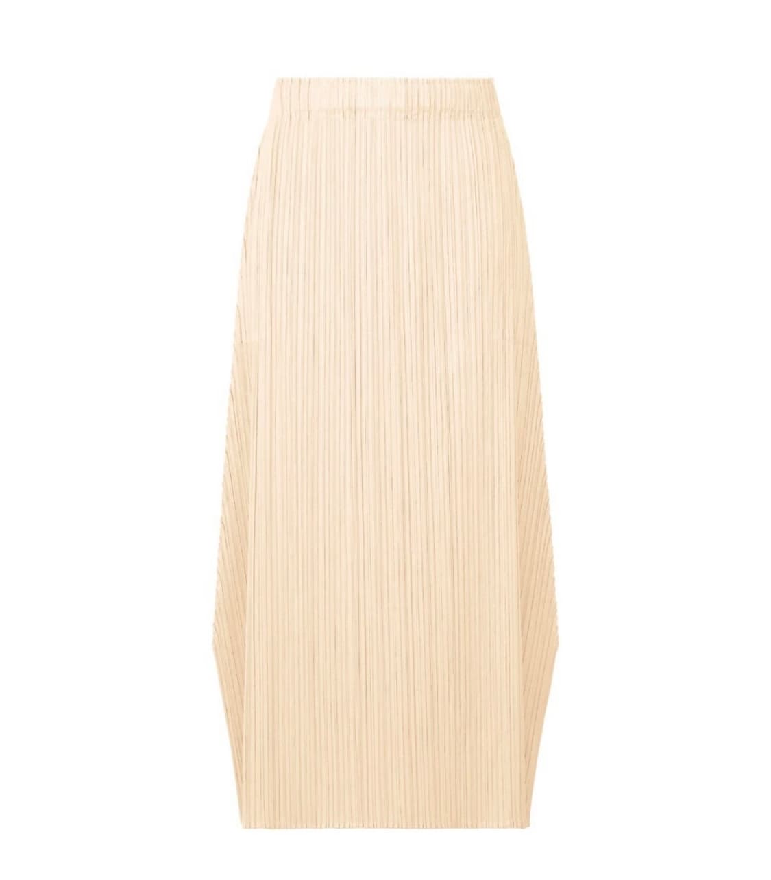 플리츠플리즈 12월 먼슬리 스커트 오프화이트 상품이미지1