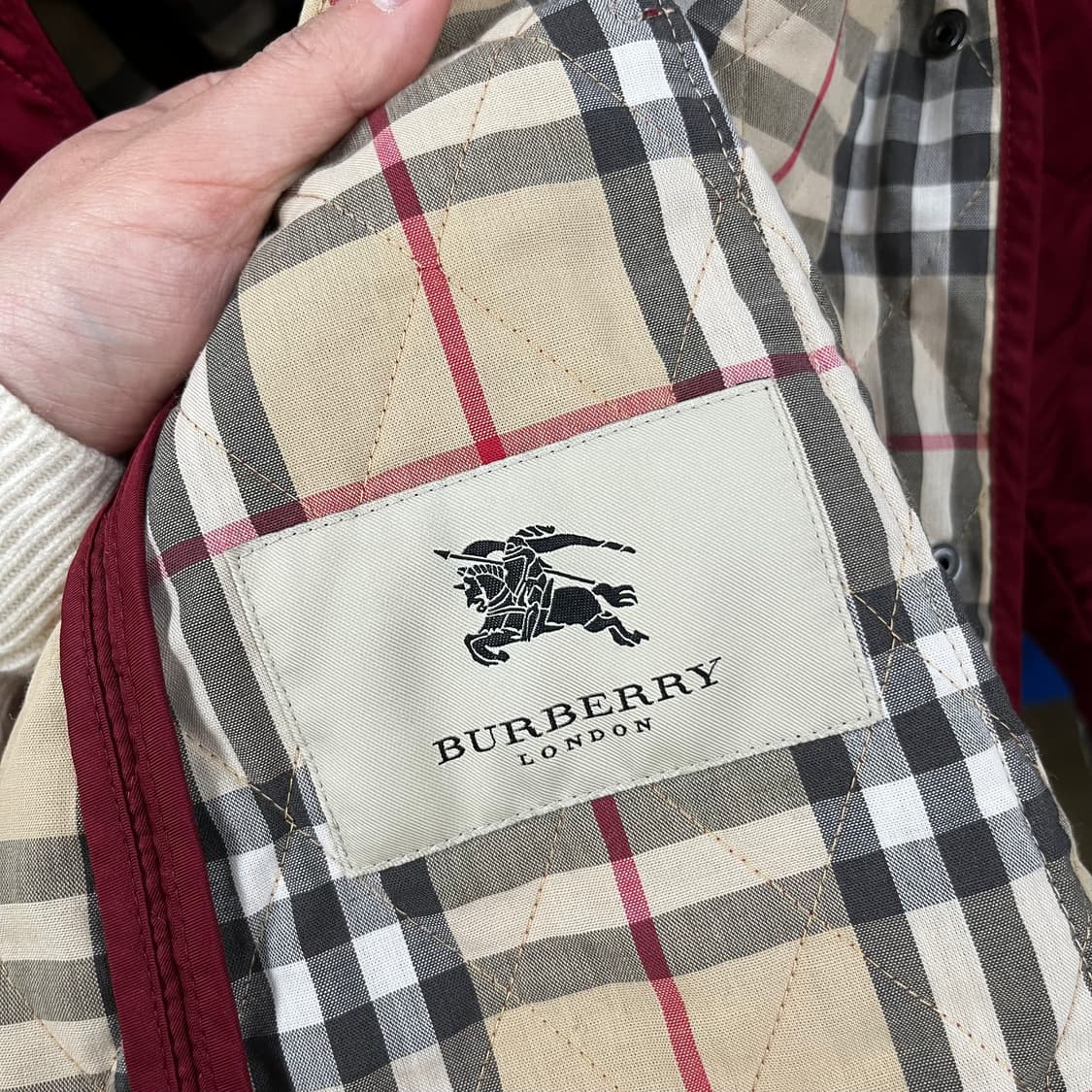 버버리 우먼 퀼팅 자켓 S 상품이미지7