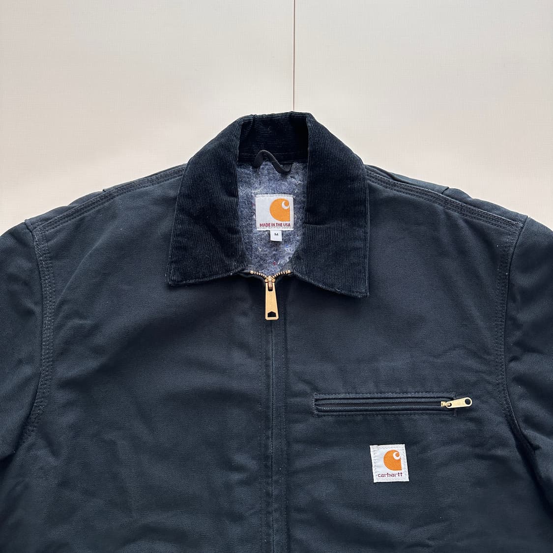 칼하트 J001 디트로이트 자켓 MADE IN USA 블랙 M  상품이미지2