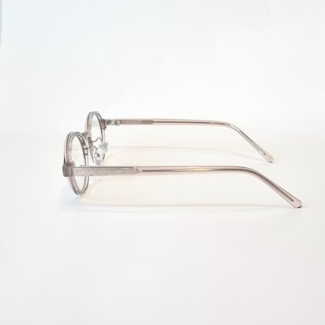 오벌 인디언핑크&그레이 코받침있는 뿔테 상품이미지5