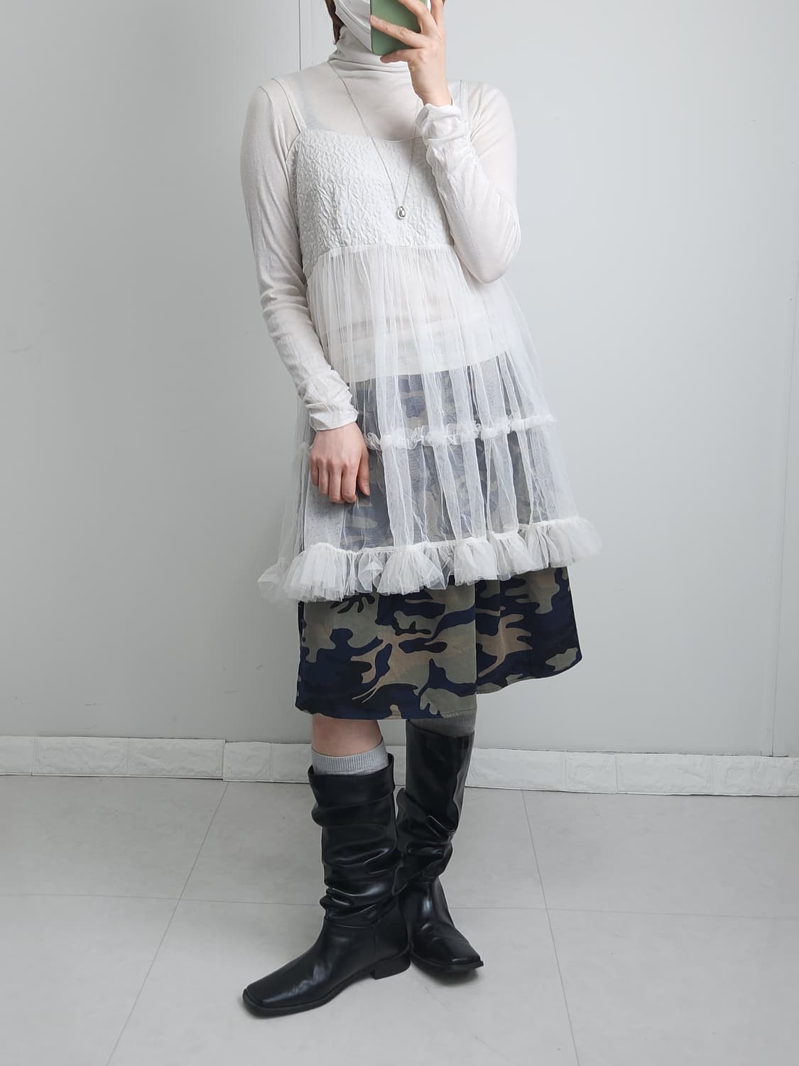 캉캉 샤 롱 슬리브리스 상품이미지5