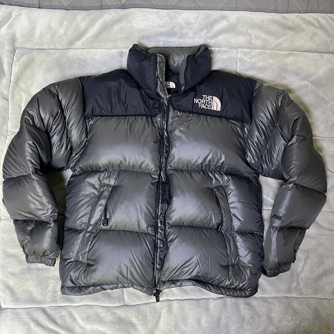 The north face 노스페이스 700눕시 패딩 중앙로고 m 차콜 상품이미지1