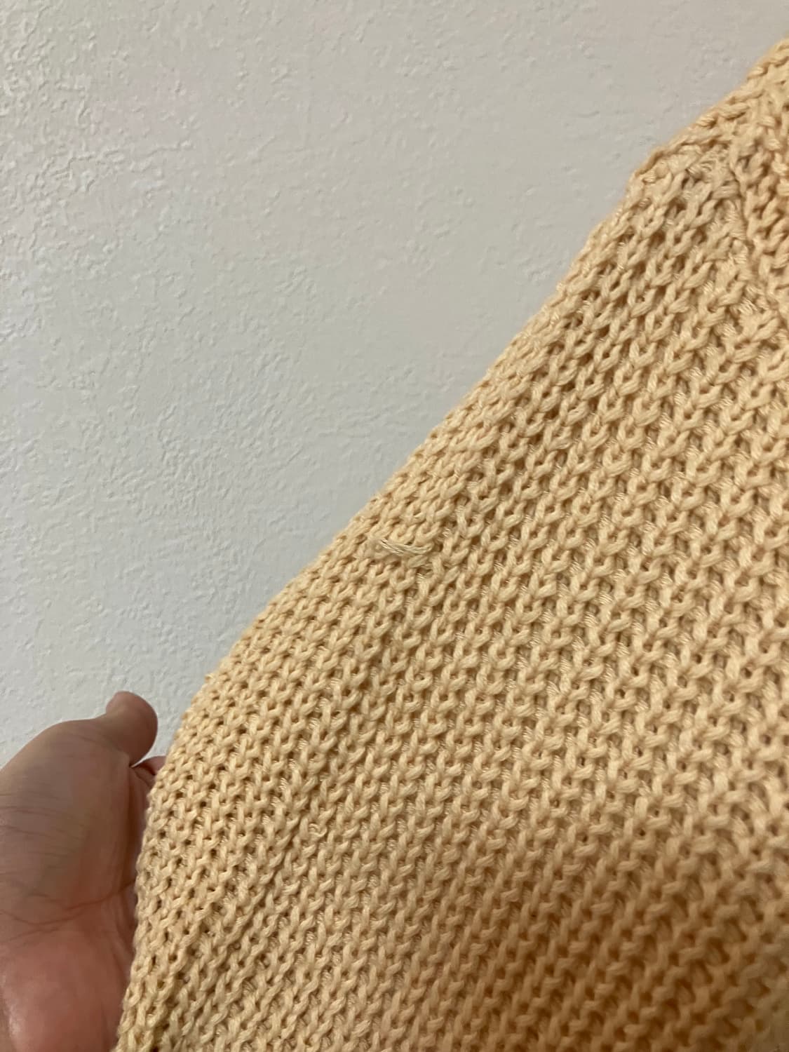 Saburoku 버터색 브이넥 코튼니트 상품이미지4