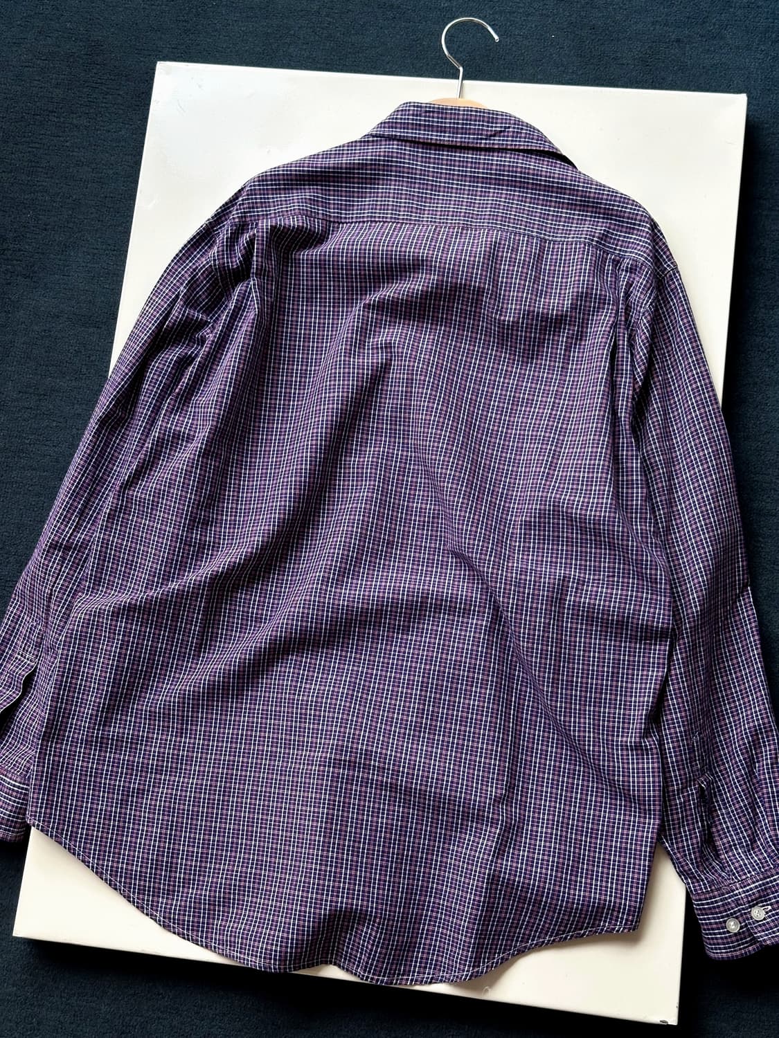 High count cotton check L/S shirt 상품이미지5