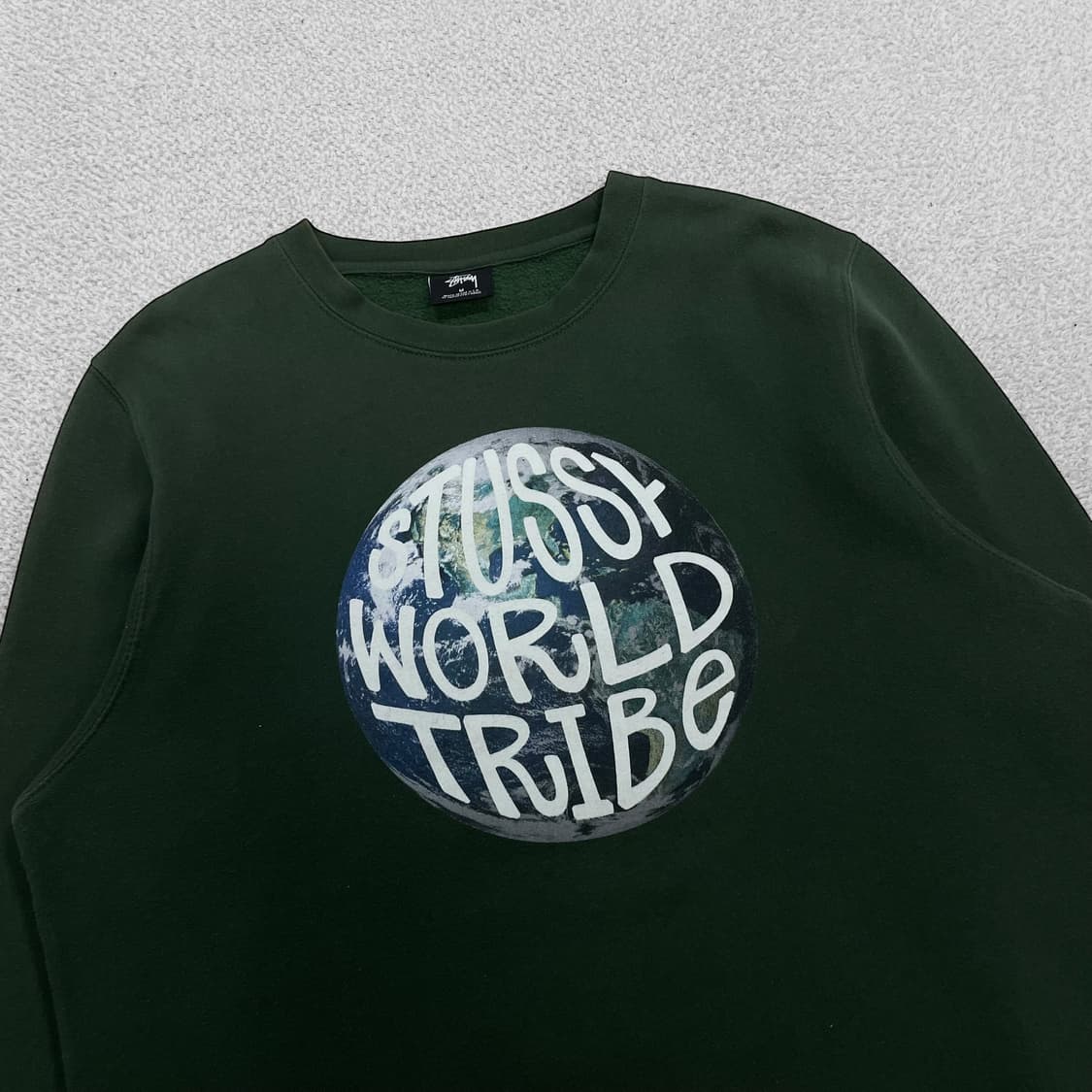 스투시 Stussy 월드트라이브 크루넥 맨투맨 그린 상품이미지2