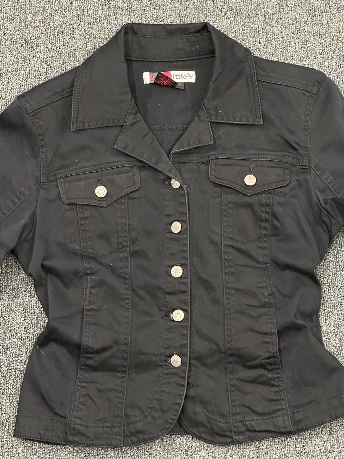 S)live a little 빈티지 여성 블랙 코튼자켓 상품이미지4