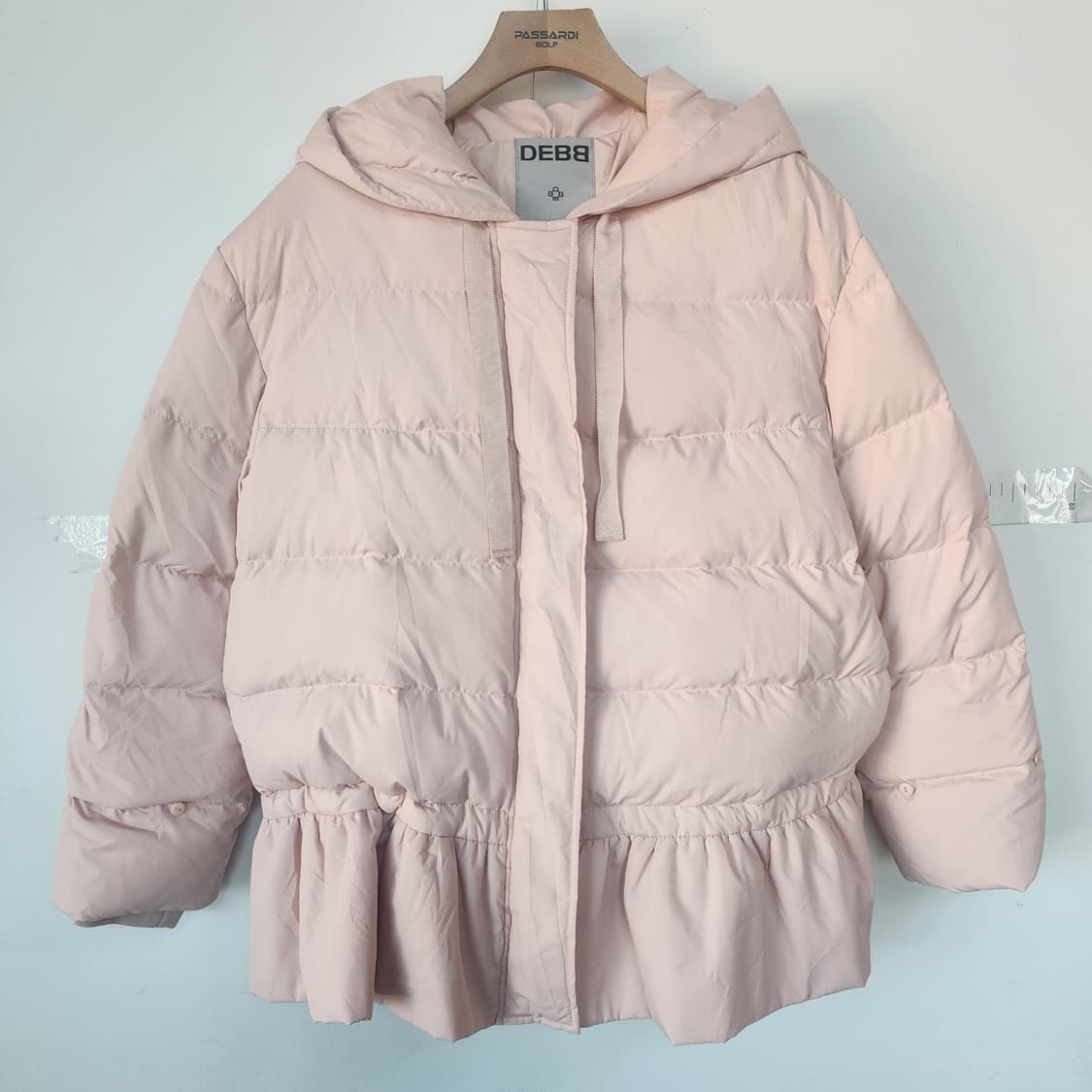 DEBB 핑크 후드 패딩 점퍼 상품이미지1