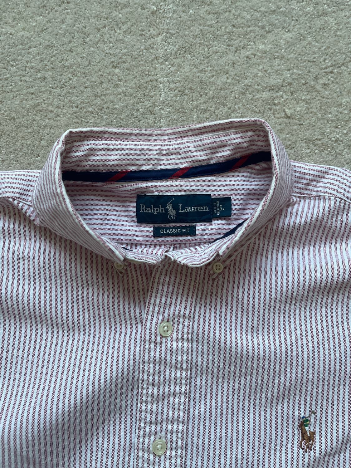 폴로 랄프로렌 스트라이프 버튼다운 셔츠 (105) 상품이미지6