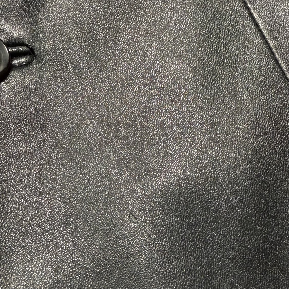 패리골드 뉴욕 램스킨 레더 자켓 L 양가죽 카 코트 상품이미지3