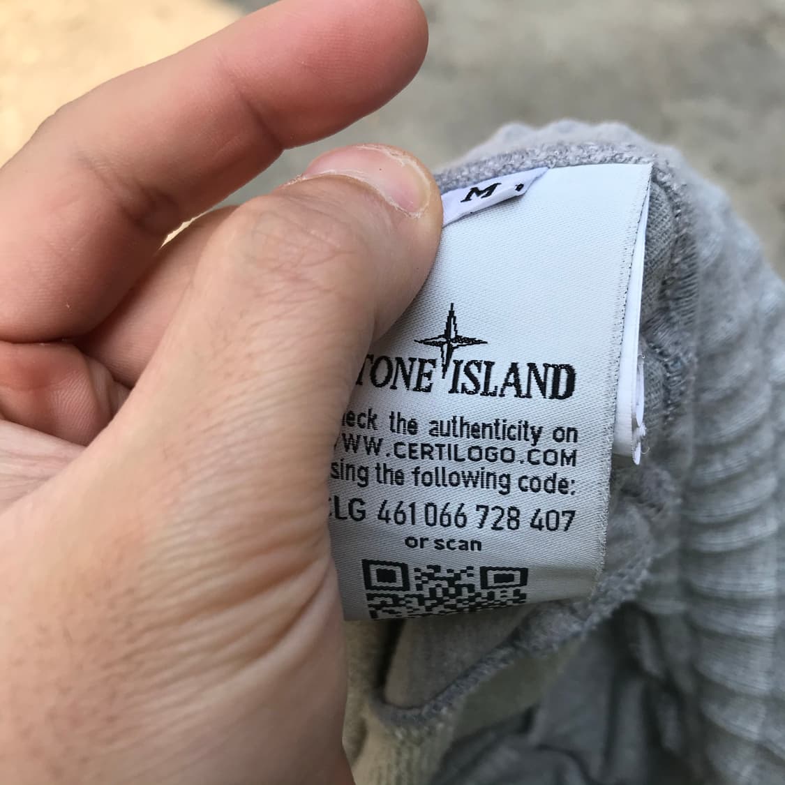 스톤아일랜드 와펜 회색 조거 츄리닝 상품이미지6