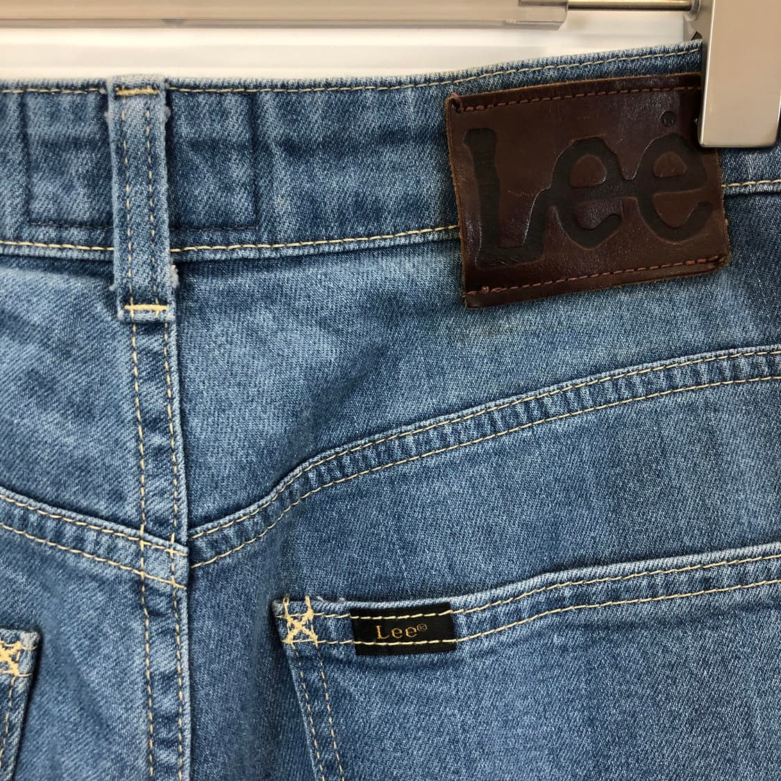 Lee 리 JPN 화이트탭 와이드 데님진 25 인치 상품이미지4