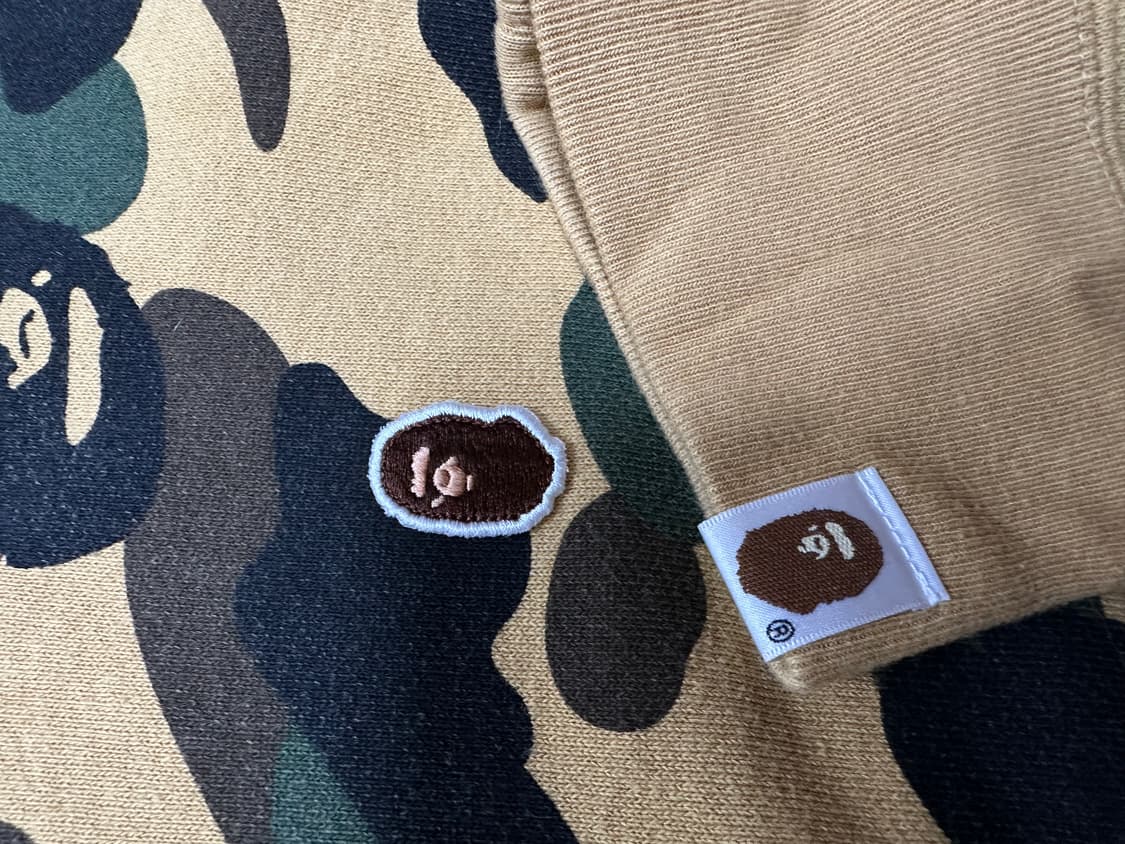 베이프 황계 카모 기모 맨투맨 L 상품이미지5