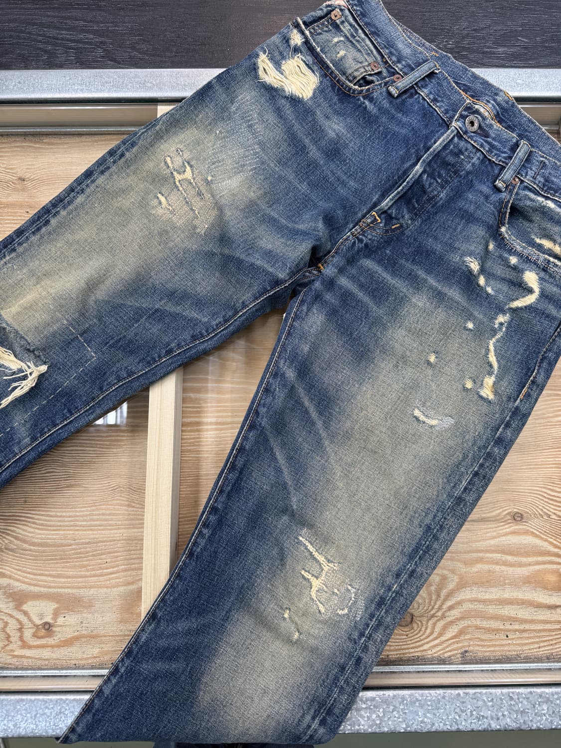 데님앤서플라이 디스트레스드 데님 팬츠 상품이미지6