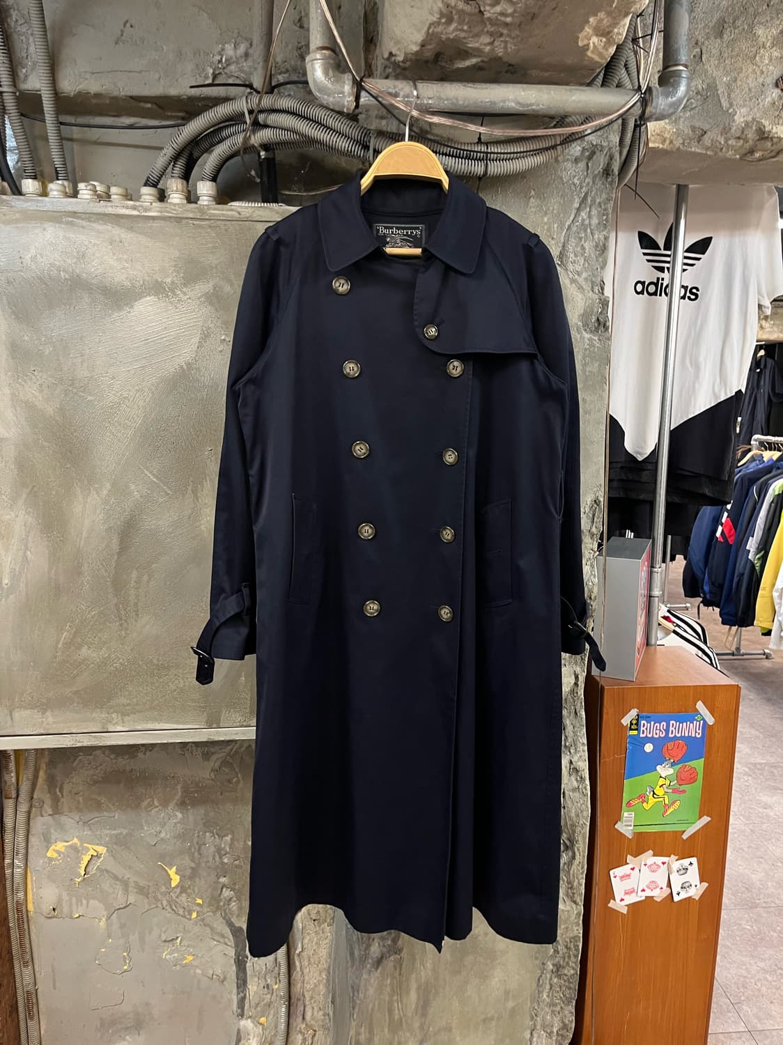 버버리 트렌치 롱코트 네이비 #csz2579 상품이미지1