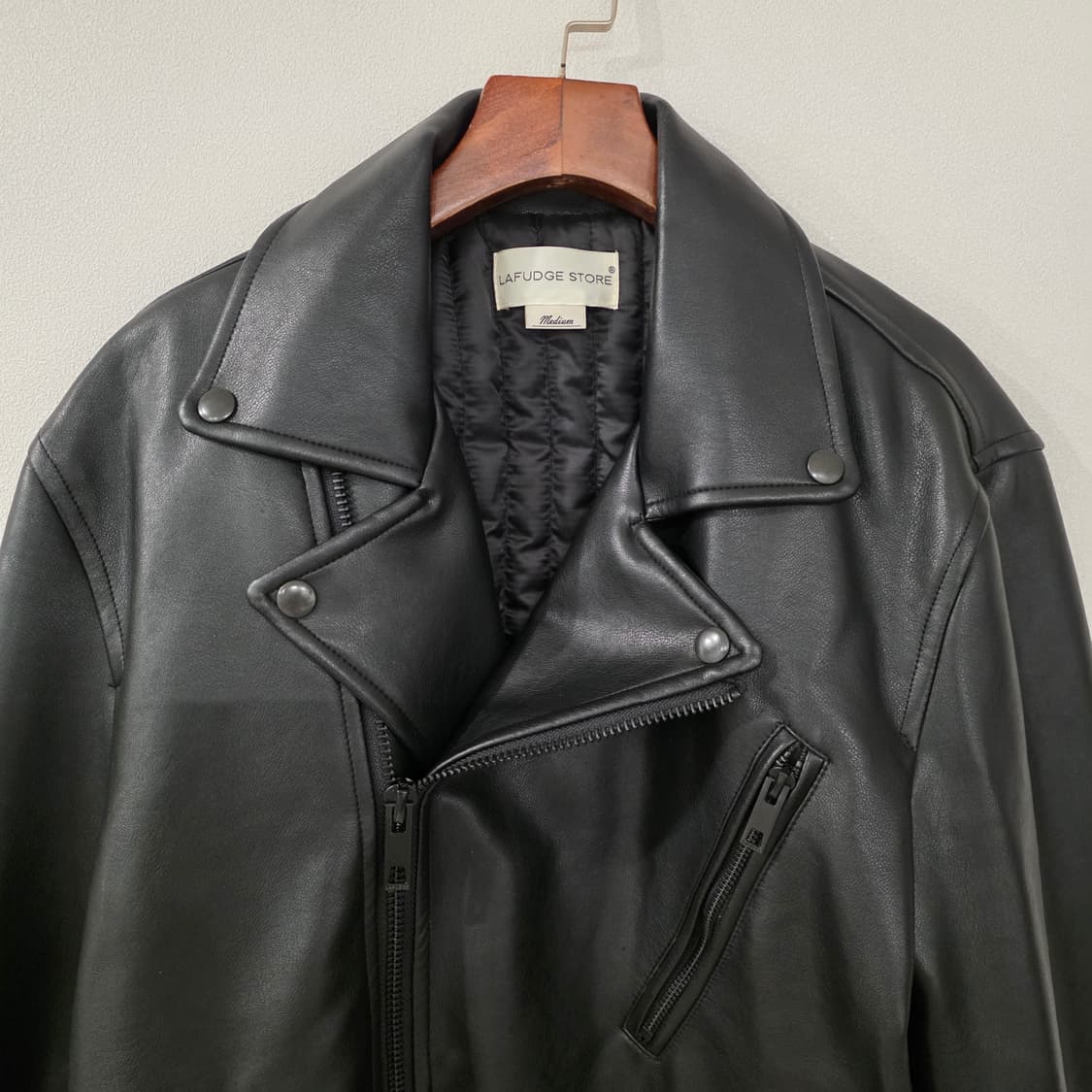 라퍼지스토어 블랙 레더 라이더 자켓 M 상품이미지3