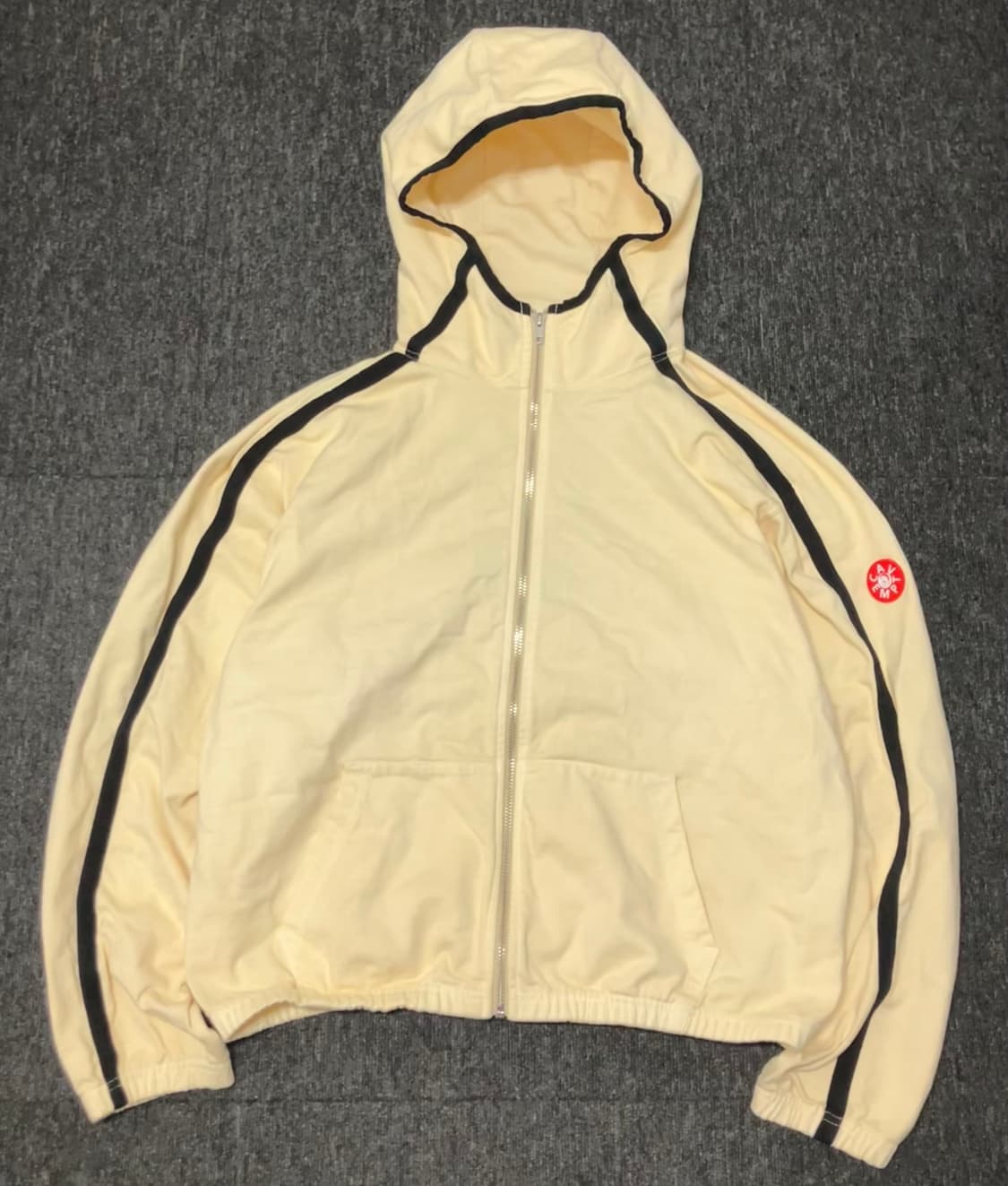 카브엠트 오버다이 테이프 라이트 후드집업 상품이미지1