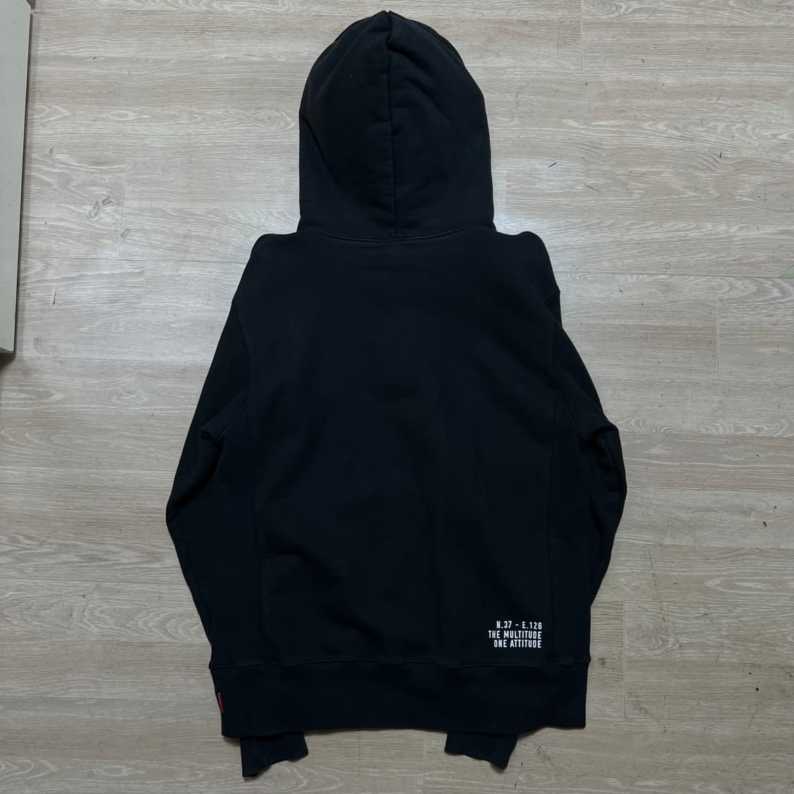 커버낫 멀티튜드 스펠 빅로고 후드티 [블랙] M/95 상품이미지5