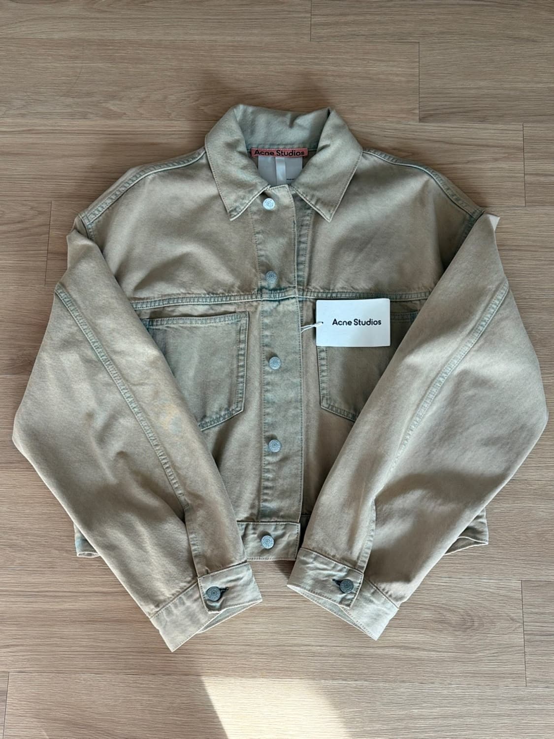 아크네 스튜디오 오버사이즈 크롭 핏 데님자켓 (모리스) 상품이미지2
