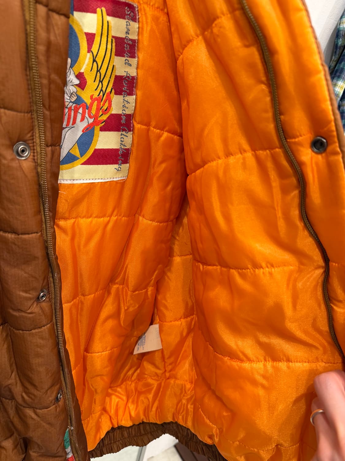 Rifle 빈티지 골드윙 후드 푸퍼 자켓 (made in Italy) 상품이미지5