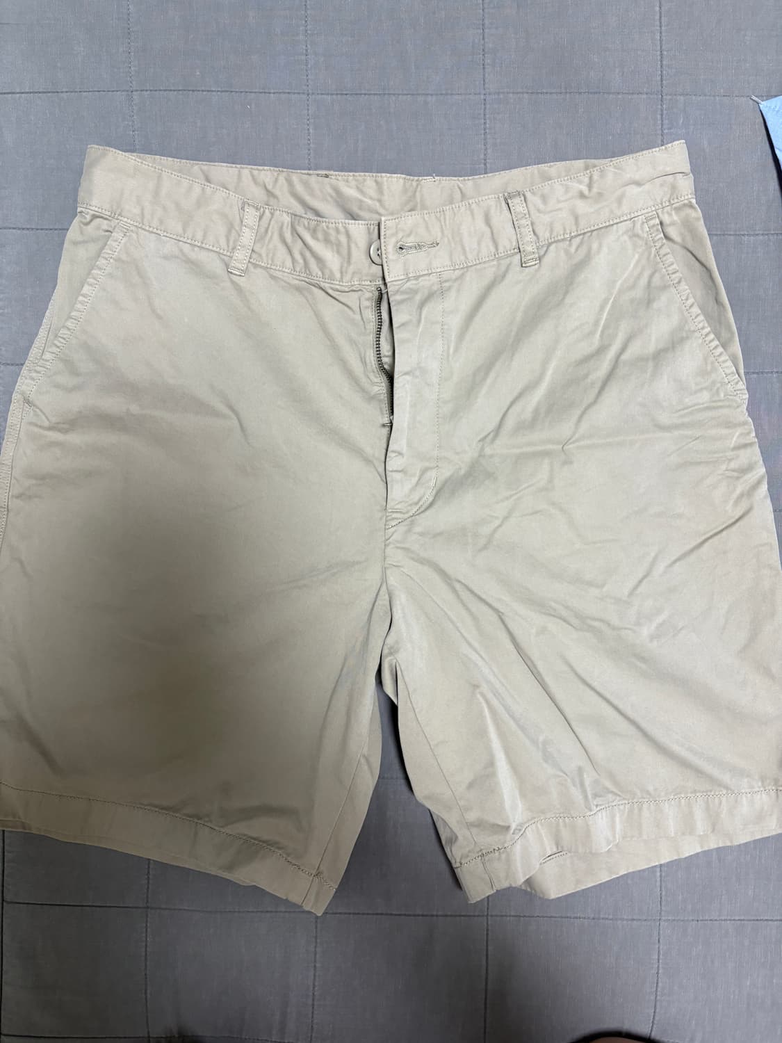 유니클로 베이지 면 반바지L 새상품 상품이미지1