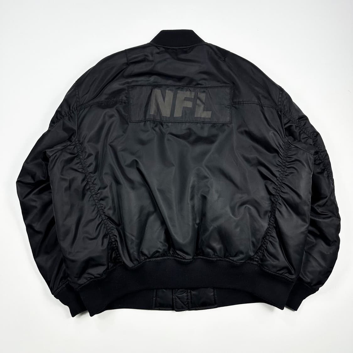 NFL 백로고 블랙 봄버 ma1 항공점퍼 자켓 (XL) 상품이미지3