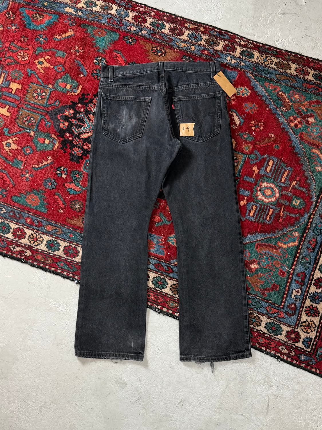 00's 빈티지 리바이스 517 블랙 부츠컷 리바이스 플레어진 상품이미지4