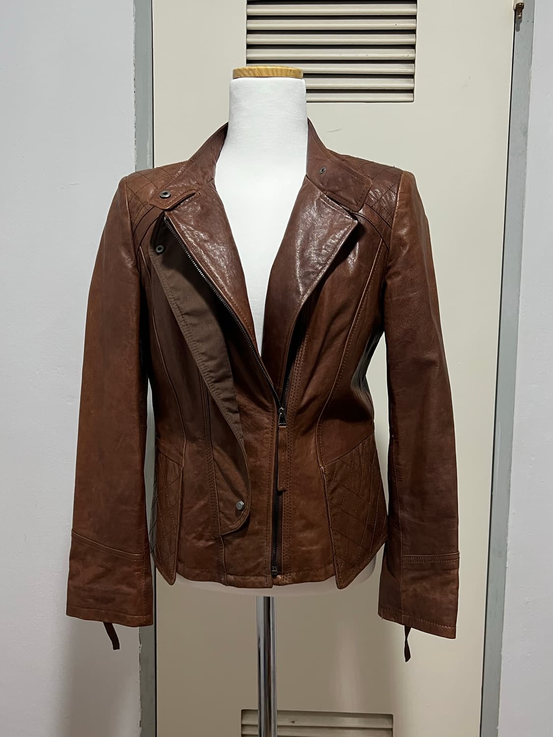 BROWN LEATHER-JACKET 상품이미지5