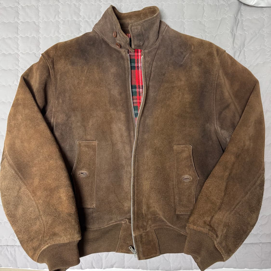 빈티지 브라운 스웨이드 G9 헤링턴 가죽 자켓 105 스너프 상품이미지6