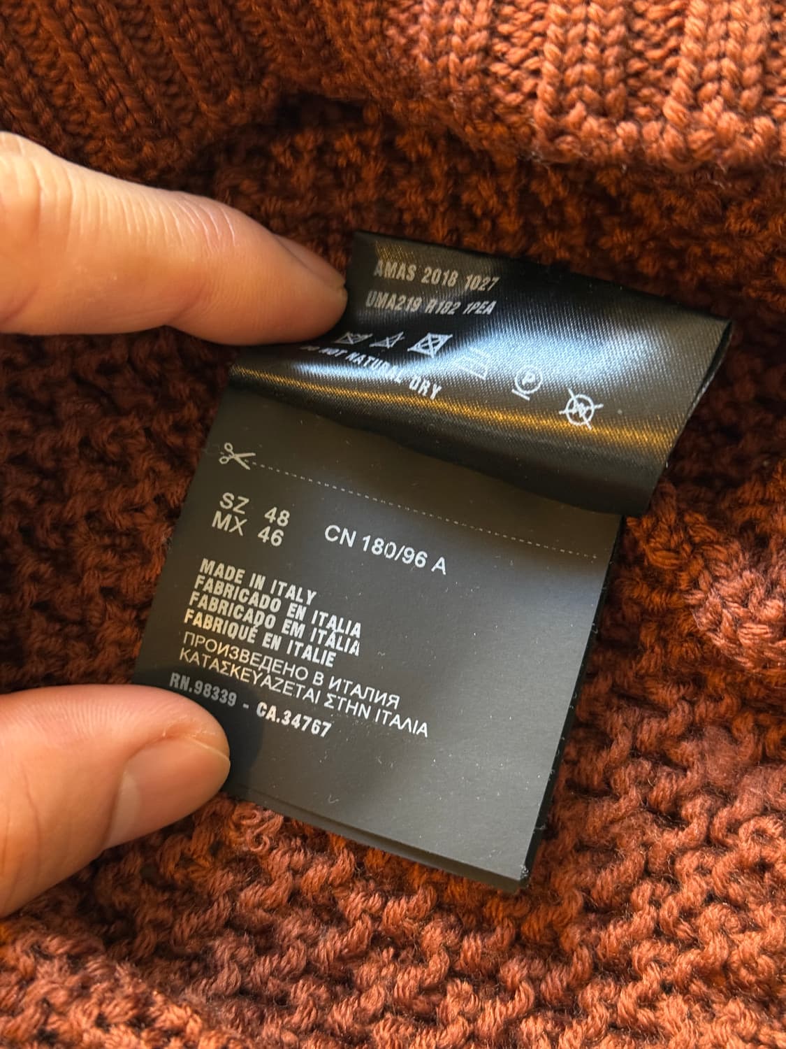 프라다 18aw 버진울 니트 - 48(m) 상품이미지5