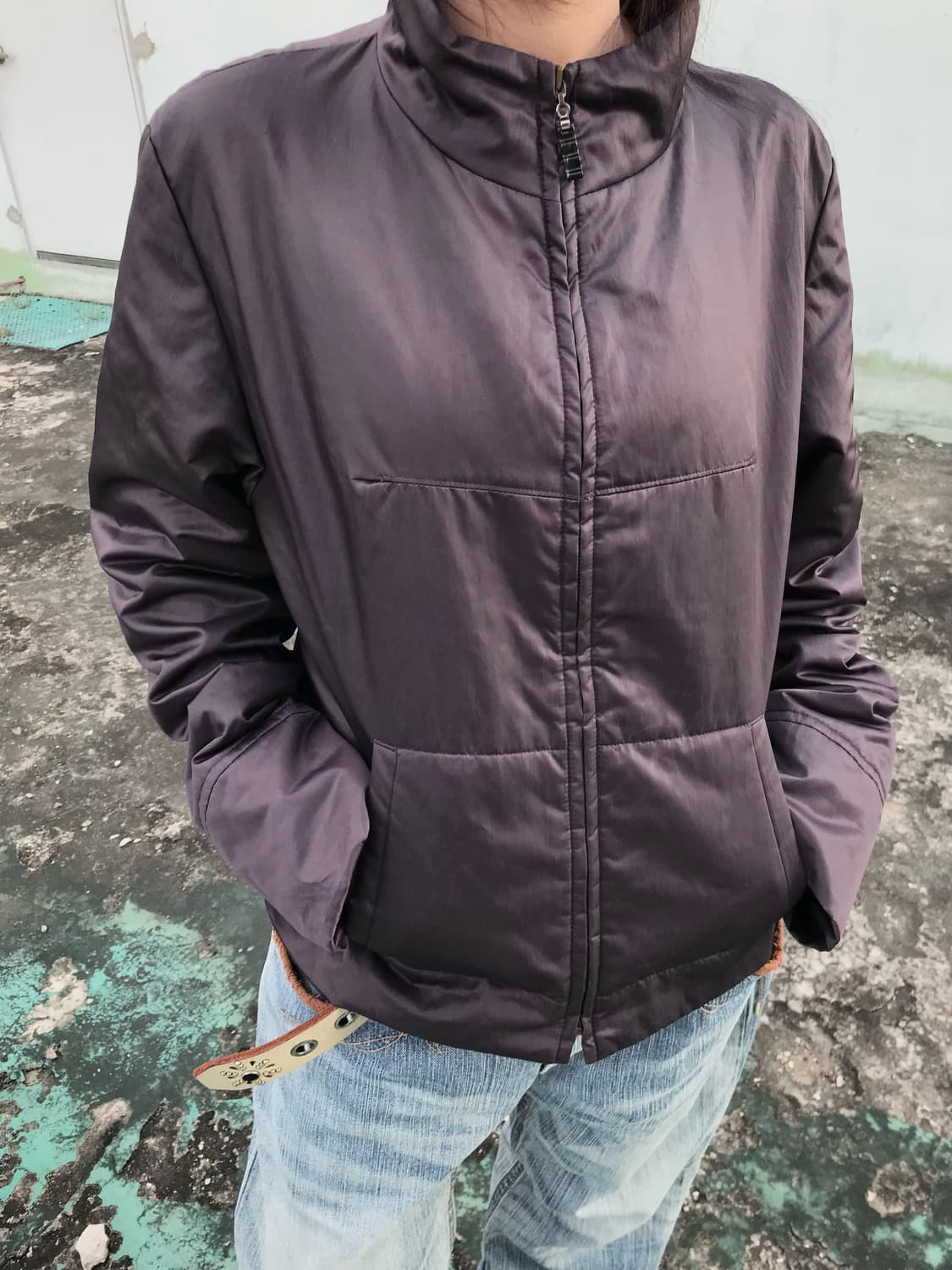 딥퍼플 라이트 패딩 상품이미지1