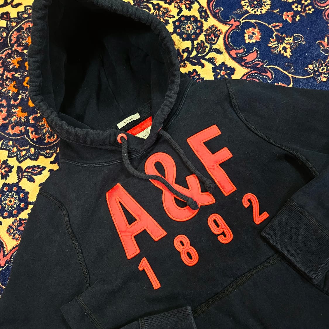 아베크롬비 A&F1892 빅로고 후드티셔츠 M size 상품이미지2